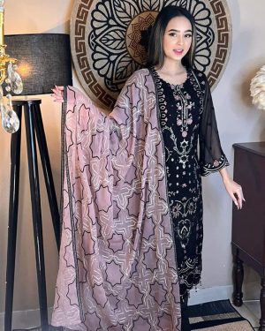 Unstitched Salwar Kameez (Dame Shipon Kalo)