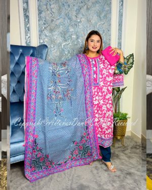 Stitched Salwar Kameez (Suti5 RED-AS)