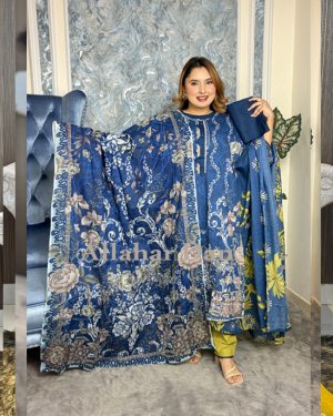 Stitched Salwar Kameez (900Navi Blue)
