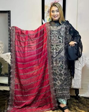 Unstitched Salwar Kameez (2005 Blak)