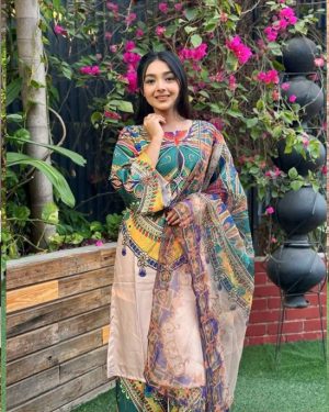 Stitched Salwar Kameez (Silk-6005)