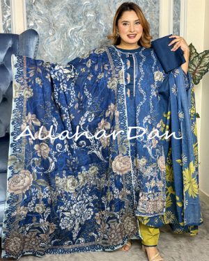 Stitched Salwar Kameez (900Navi Blue) (Copy)