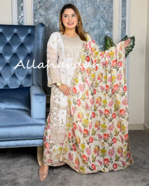 ReadymadePGharara Dress 3 (White)