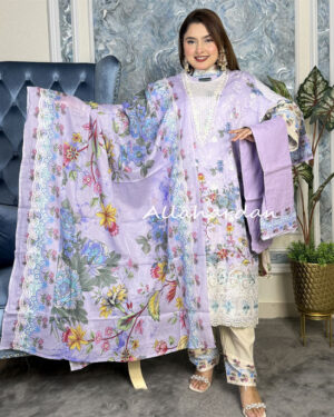 Stitched Premium cotton dress (6-1210/C)