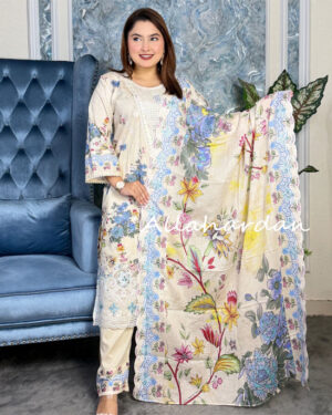 Stitched Premium A cotton dress (6-1210)