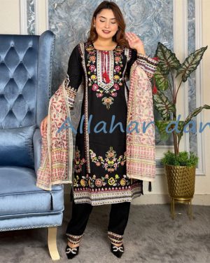 Stitched msalwar kameez (6-1217)