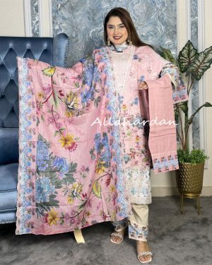 Stitched Premium cotton dress (6-1228)