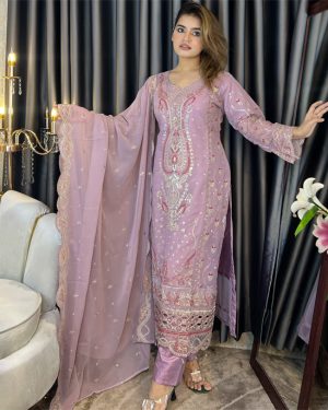 Pakistani Elite Design Party Wear (CM-08) তিন বোতাম পিয়াস